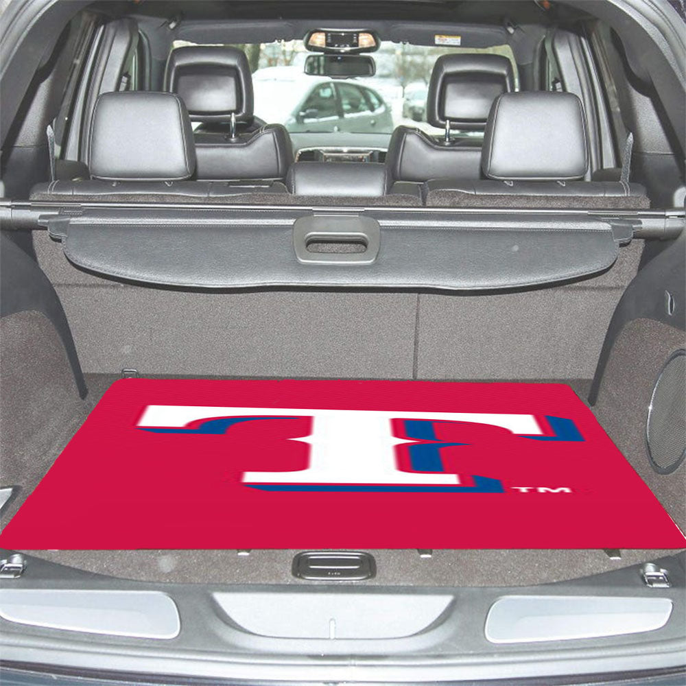 Texas Rangers Red Car Trunk Mat Non Slip