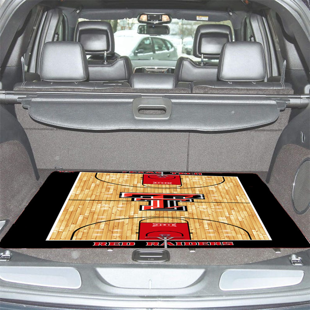 Texas Tech Red Raiders Court Car Trunk Mat Non Slip