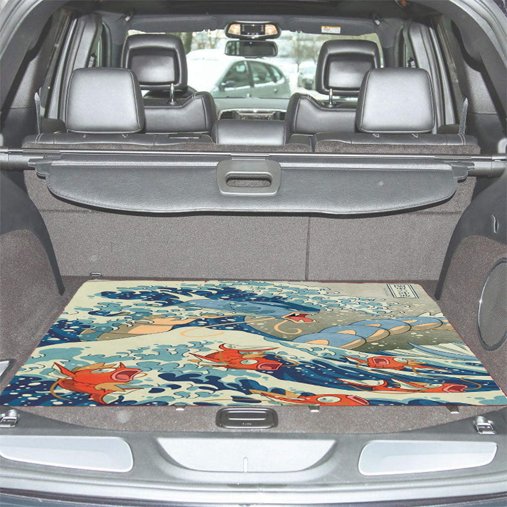 The Great Wave Off Kanto Blue Car Trunk Mat Non Slip