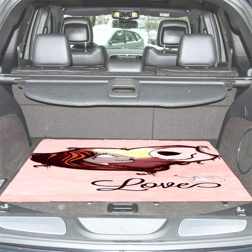 The Nightmare Before Christmas Pink Marble Car Trunk Mat Non Slip