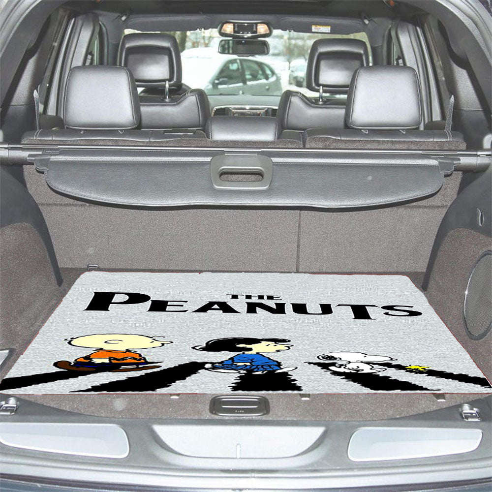 The Peanuts Gang Street Grey Car Trunk Mat Non Slip