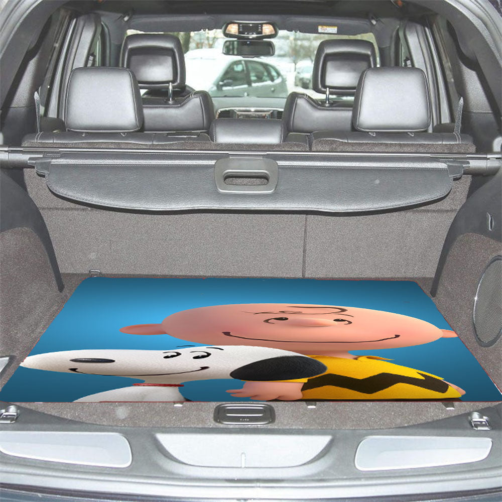 The Peanuts Movie Poster Car Trunk Mat Non Slip