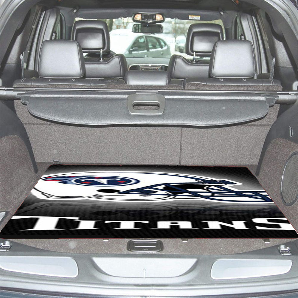 Tn Titans Helmet Stripes Car Trunk Mat Non Slip