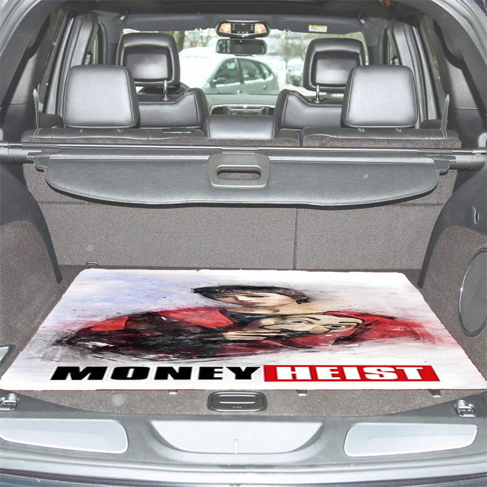Tokyo Art Money Heist Car Trunk Mat Non Slip