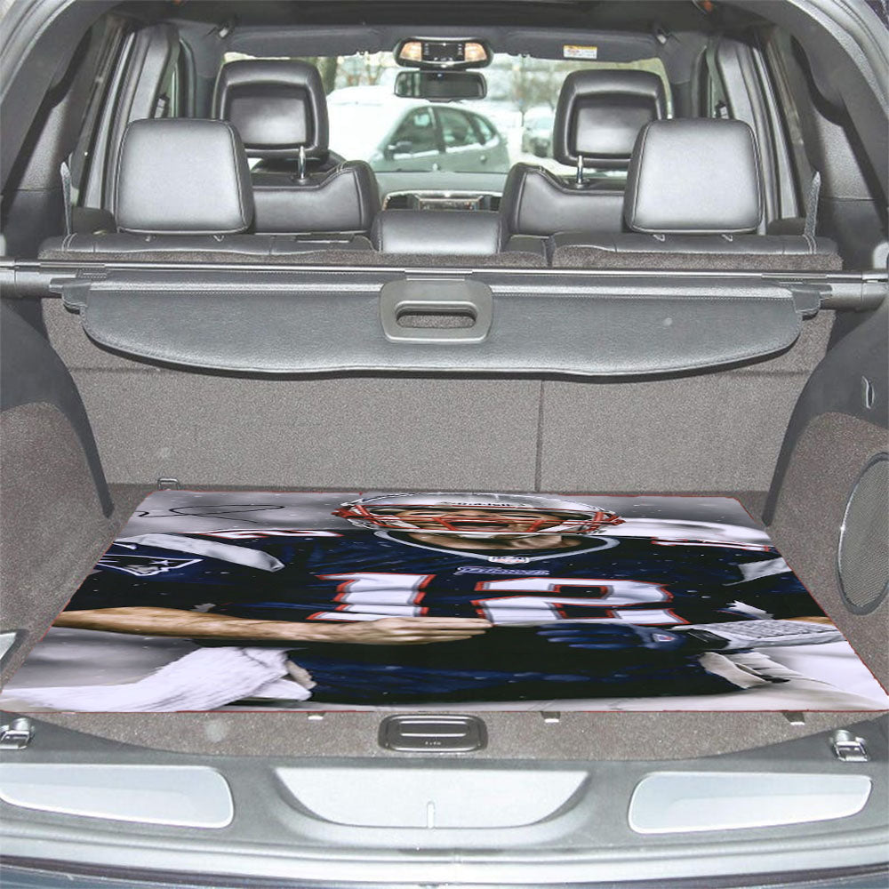 Tom Brady New England Patriots Nfl Wallpaper Car Trunk Mat Non Slip