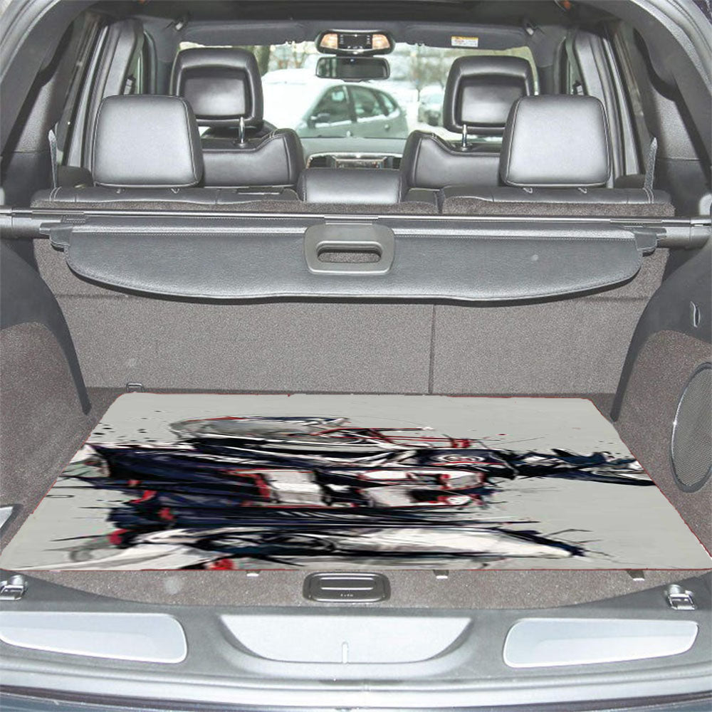 Tom Brady Sketch Car Trunk Mat Non Slip