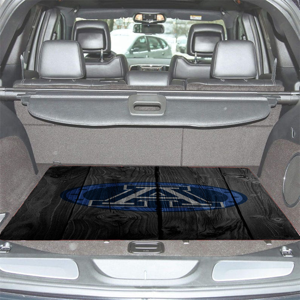 Toronto Argonauts Nfl Logo Dark Wood Wallpaper Car Trunk Mat Non Slip