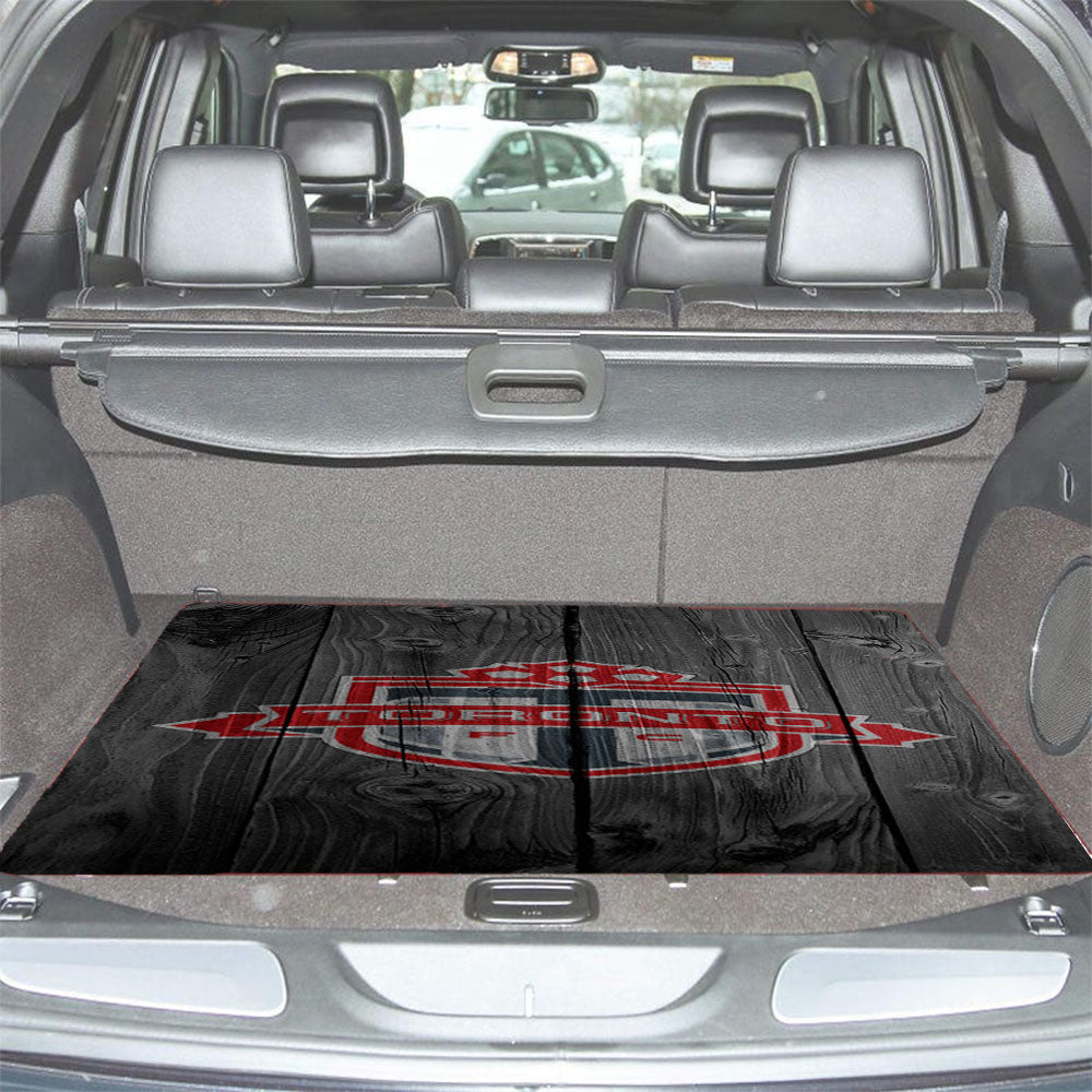 Toronto Fc Soccer Logo Dark Wood Wallpaper Car Trunk Mat Non Slip