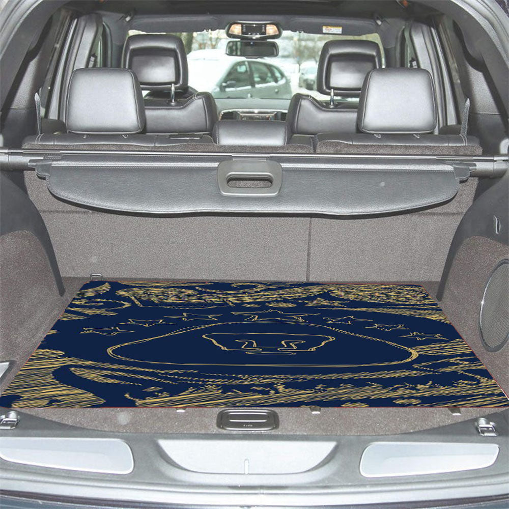 Unam Sketch Car Trunk Mat Non Slip