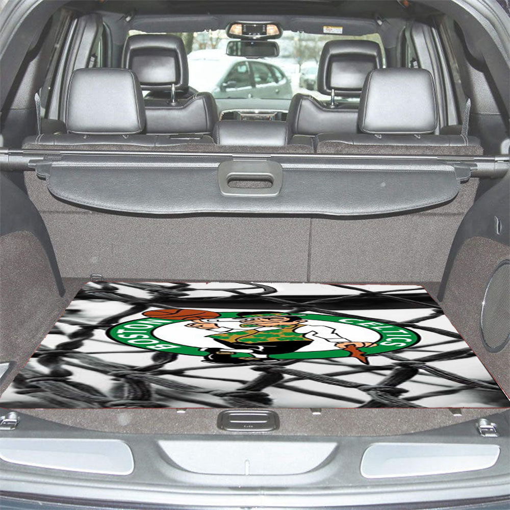 Unique Boston Celtics Car Trunk Mat Non Slip