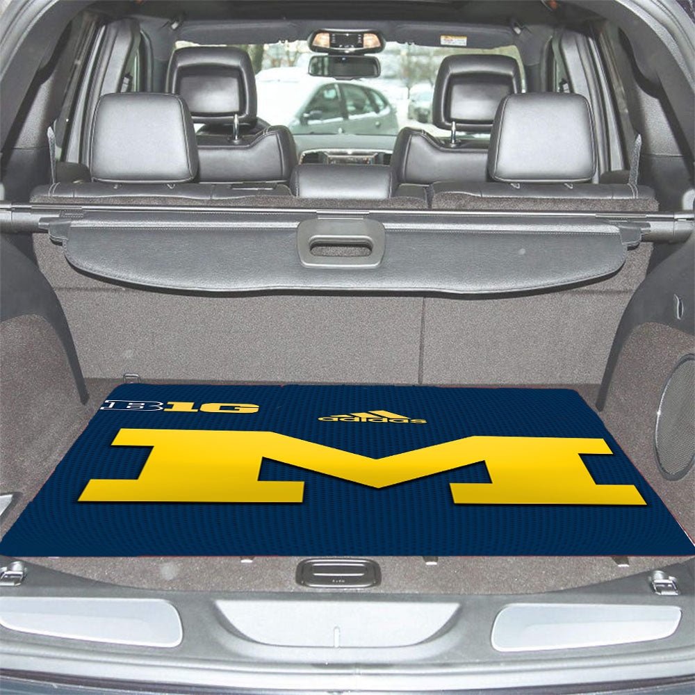 University Of Michigan Medical School Logo With Adidas Car Trunk Mat Non Slip