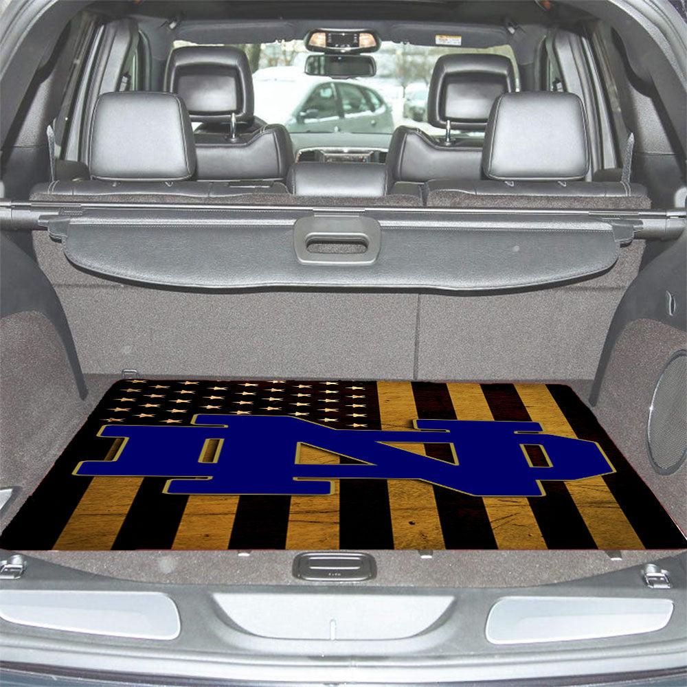 University Of Notre Car Trunk Mat Non Slip