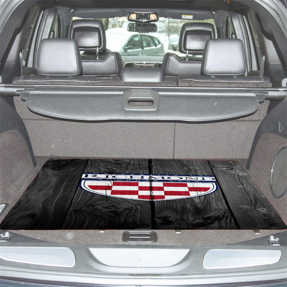University Of Richmond Logo Dark Wood Wallpaper Car Trunk Mat Non Slip