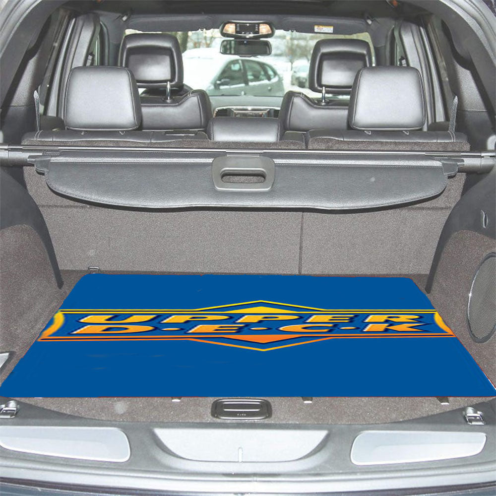 Upper Deck Baseball Logo Blue Car Trunk Mat Non Slip
