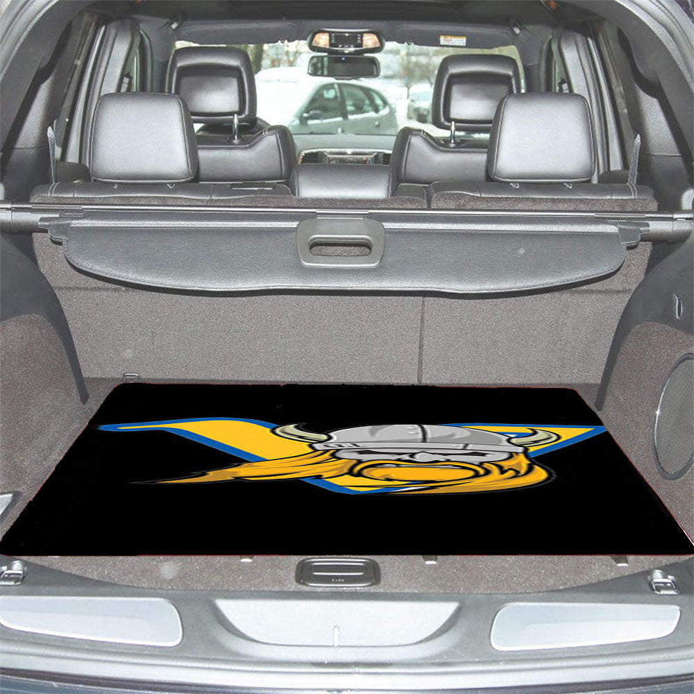 Vikings Logo Black Car Trunk Mat Non Slip