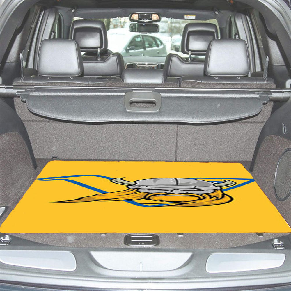 Vikings Logo Yellow Car Trunk Mat Non Slip