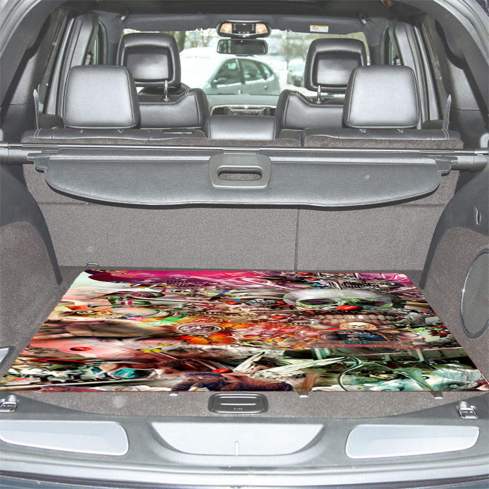 Vintage Kolase Car Trunk Mat Non Slip