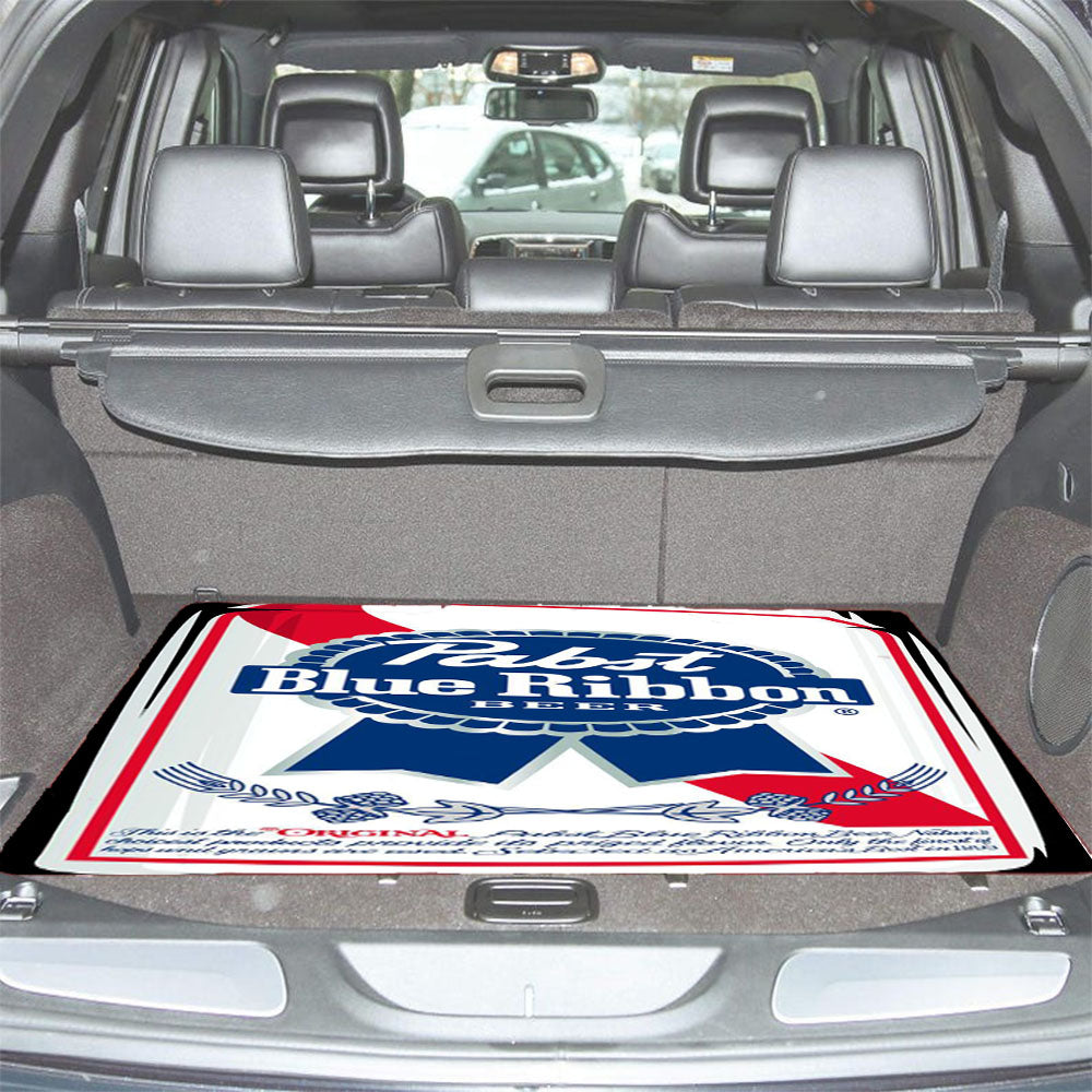 Vintage Pabst Blue Ribbon Beer Car Trunk Mat Non Slip