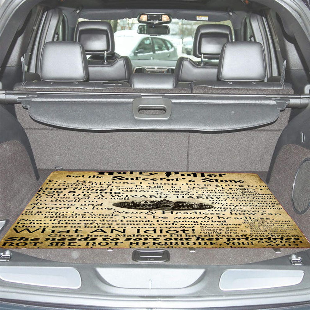 Vintage Retro Harry Potter Quotes Car Trunk Mat Non Slip