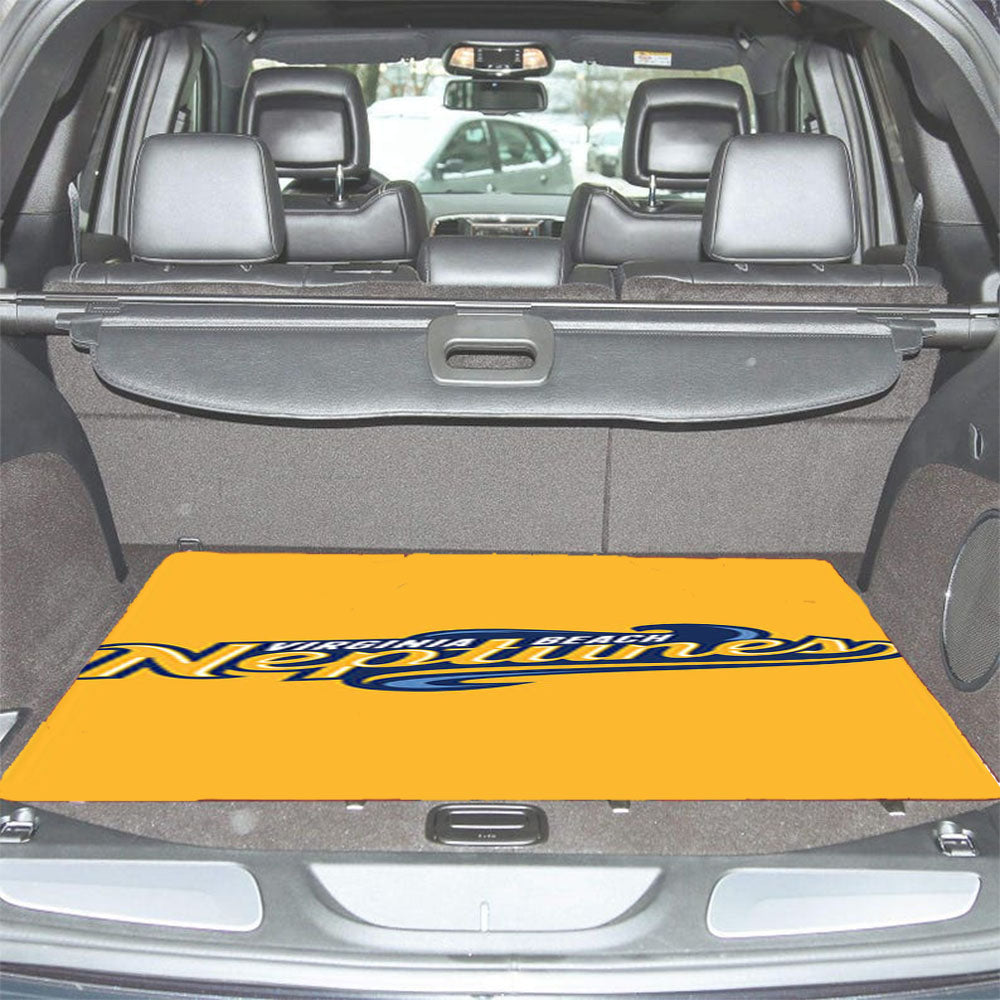 Virginia Beach Neptunes Baseball Logo Yelow Car Trunk Mat Non Slip