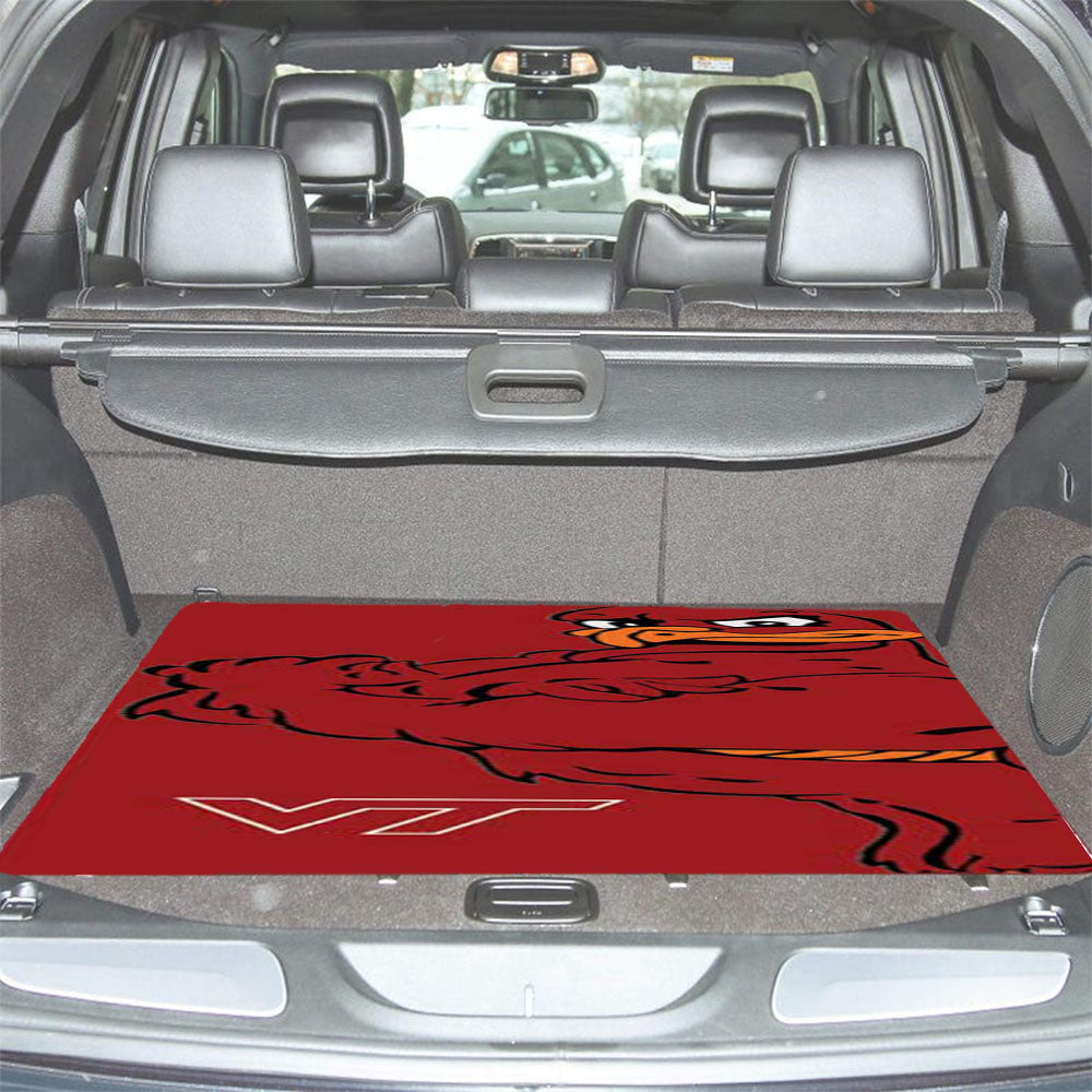 Virginia Tech Hokies Logo Big Car Trunk Mat Non Slip