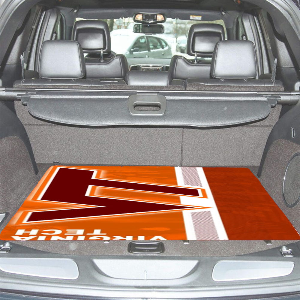 Virginia Tech Logo Car Trunk Mat Non Slip