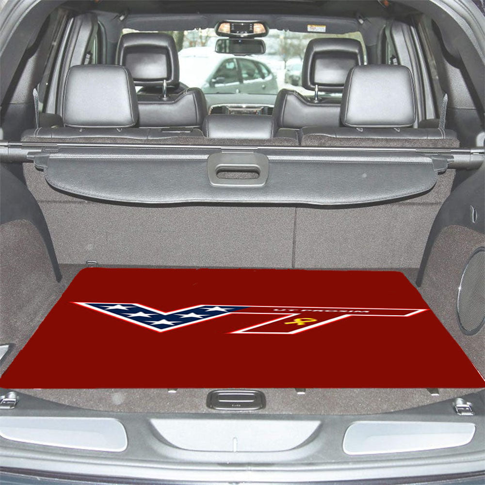 Virginia Tech Red Car Trunk Mat Non Slip