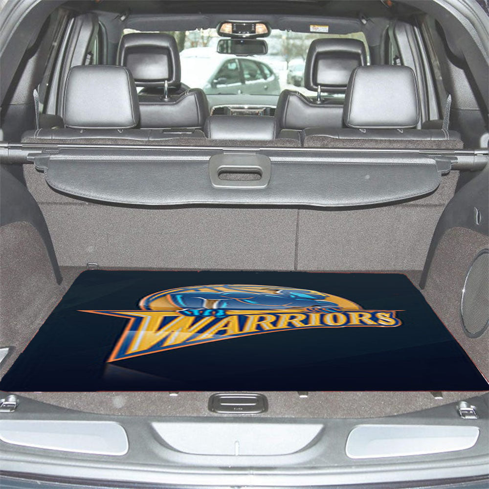 Warriors Logo Car Trunk Mat Non Slip