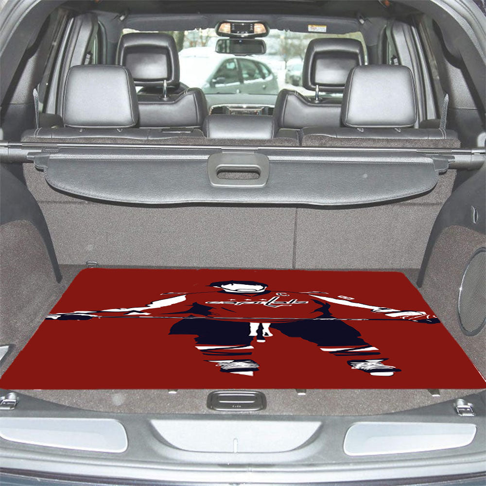 Washington Capitals Alexander Ovechkin Silhouette Car Trunk Mat Non Slip
