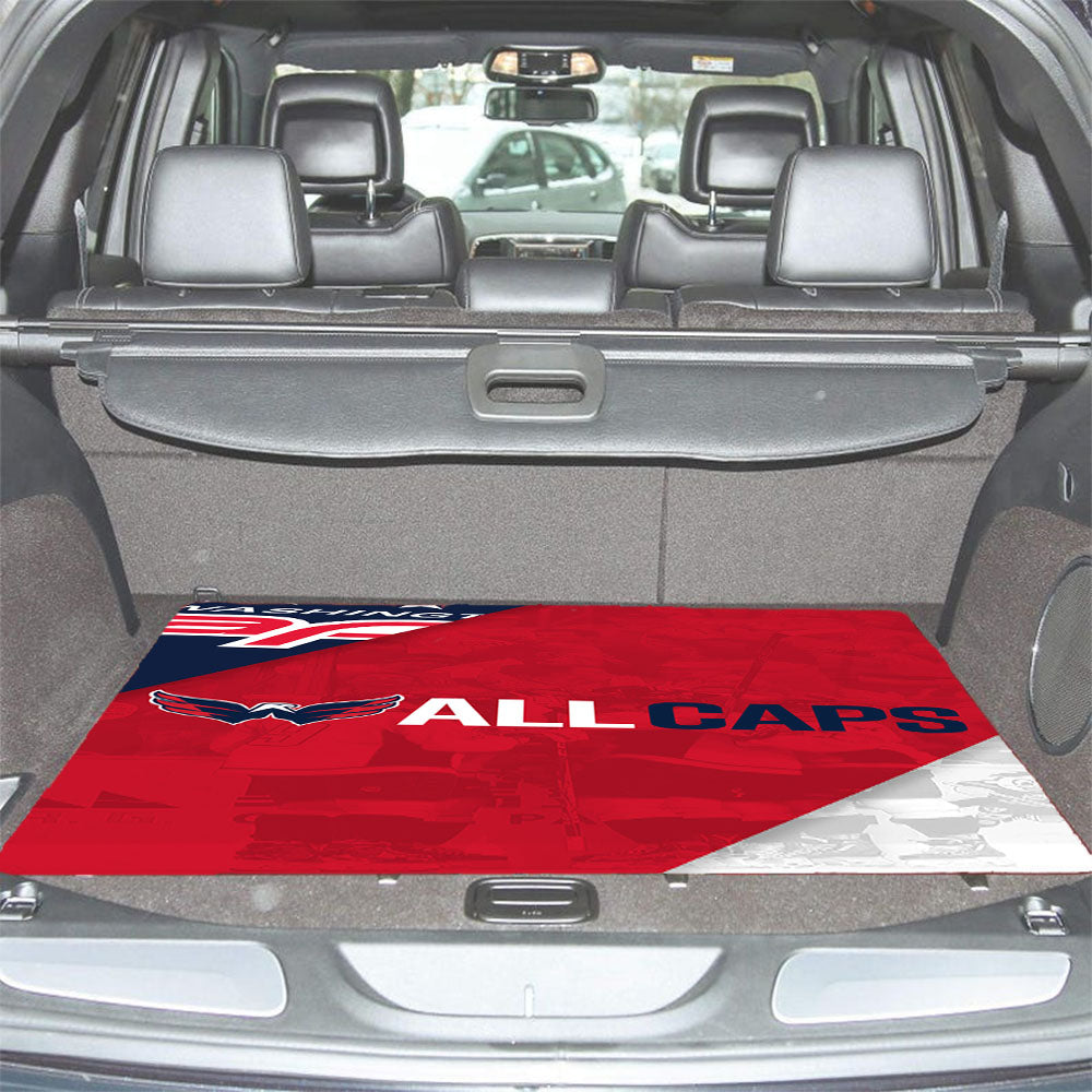 Washington Capitals All Caps Car Trunk Mat Non Slip