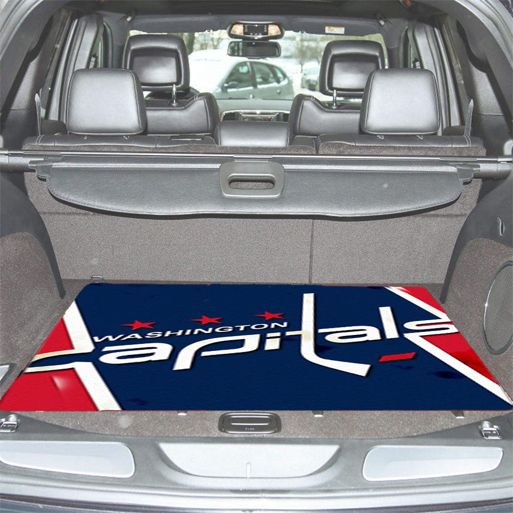 Washington Capitals Grunge Car Trunk Mat Non Slip