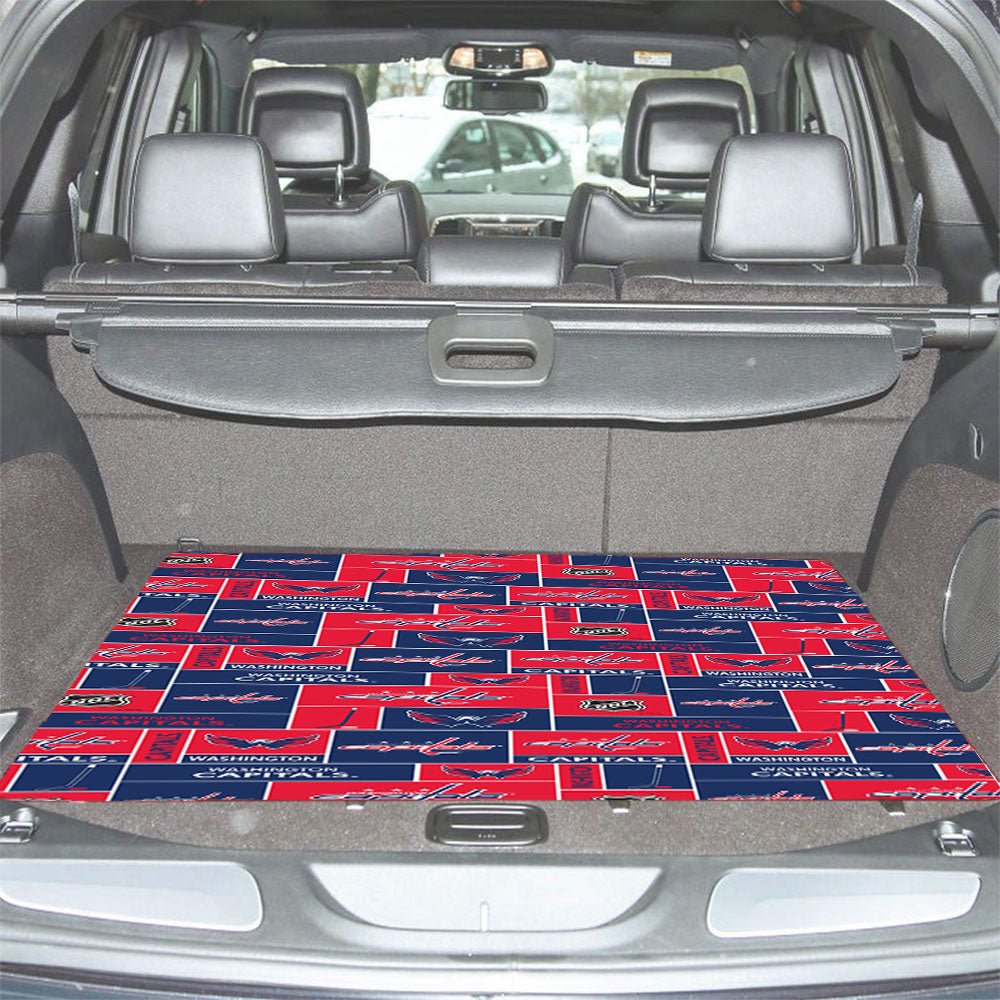 Washington Capitals Pattern Car Trunk Mat Non Slip