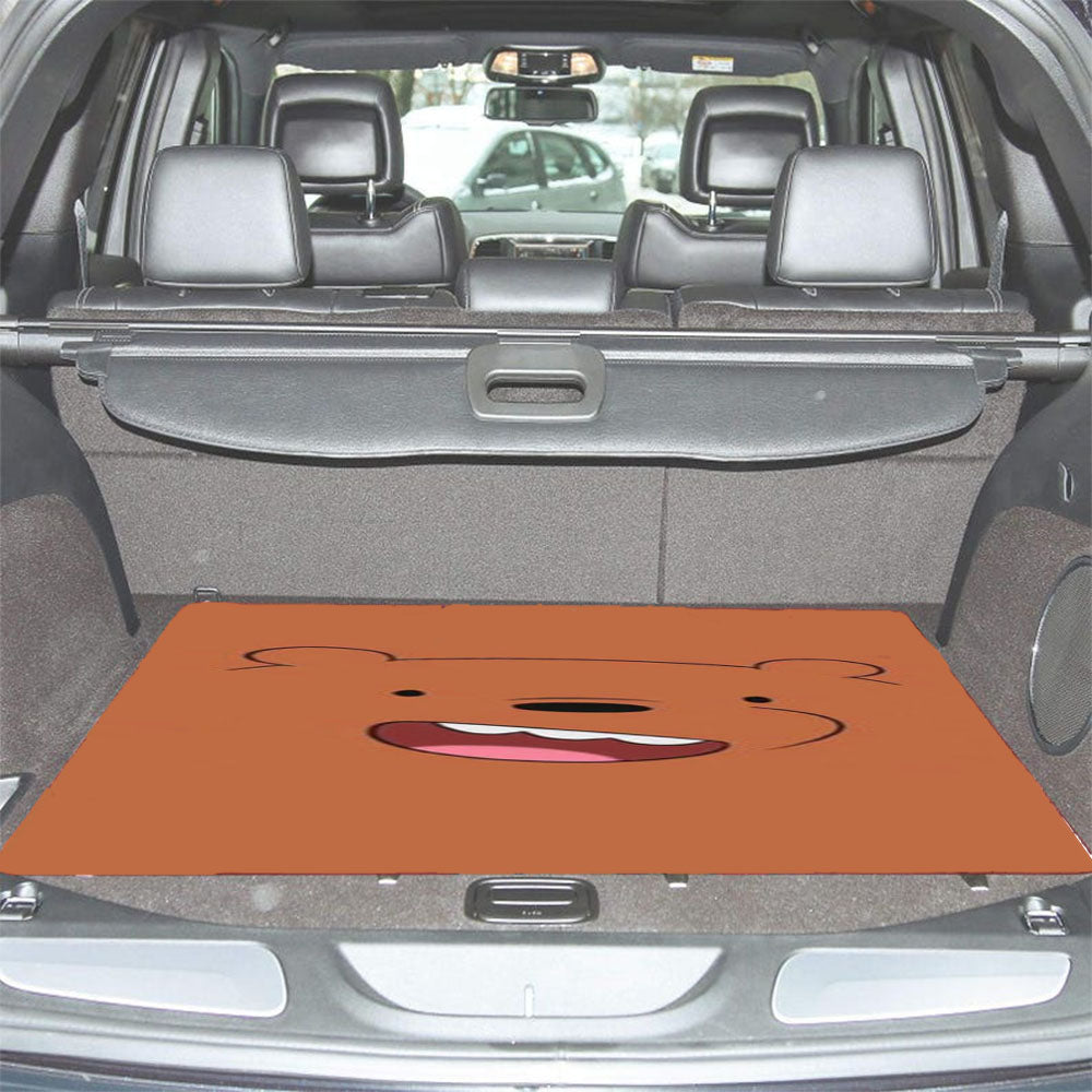 We Bare Bears Face Car Trunk Mat Non Slip