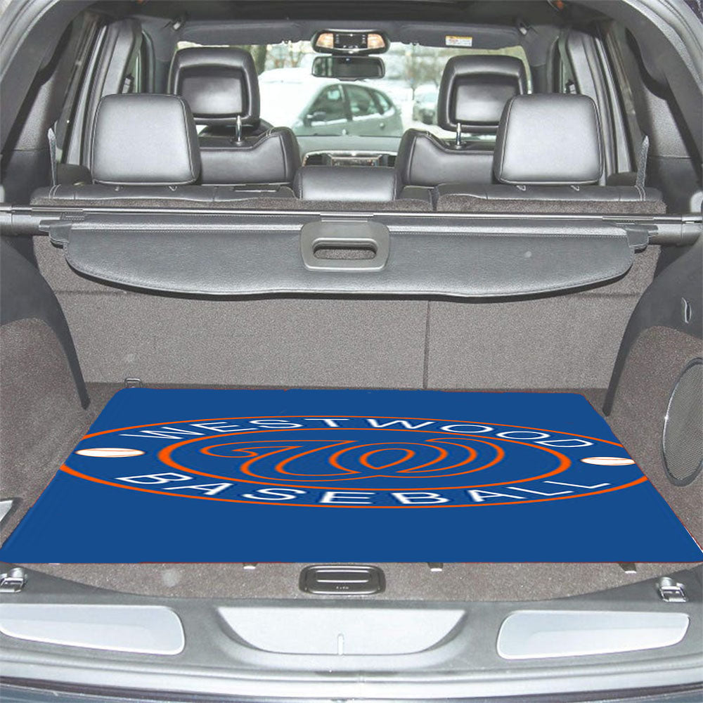 Westwood Baseball Logo Blue Car Trunk Mat Non Slip