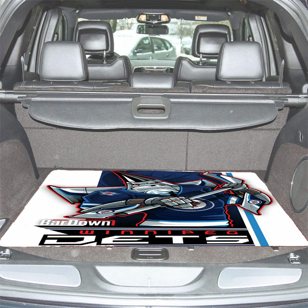 Winipeg Jets Hockey Car Trunk Mat Non Slip