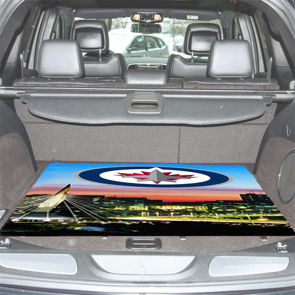 Winnipeg Jets Skyline Car Trunk Mat Non Slip