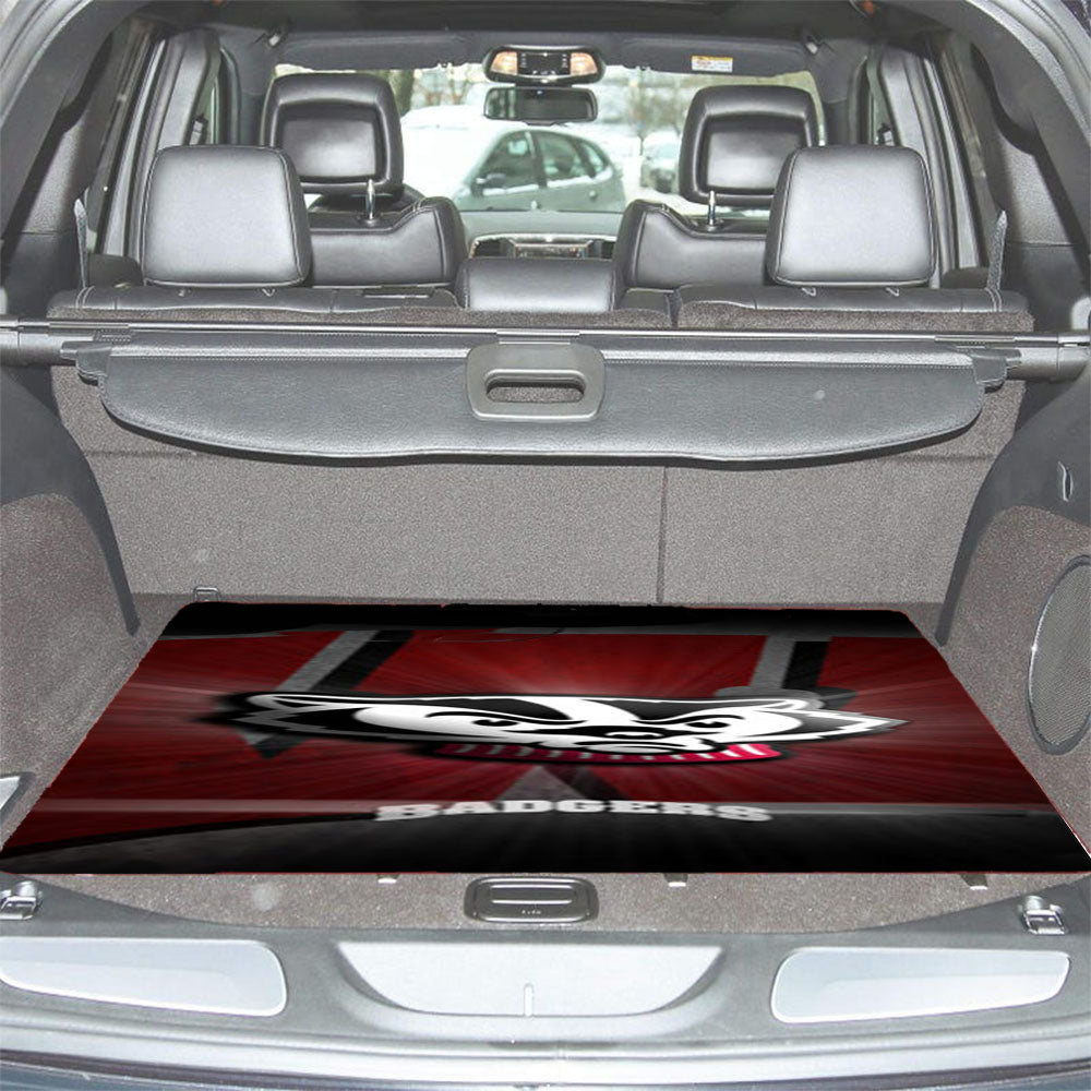 Wisconsin Badgers Logo Car Trunk Mat Non Slip