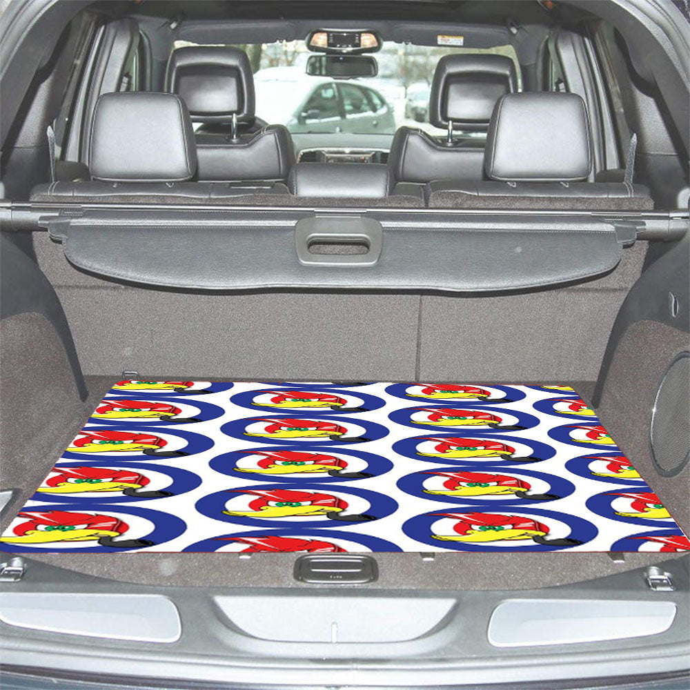Woody Woodpecker Pattern Car Trunk Mat Non Slip