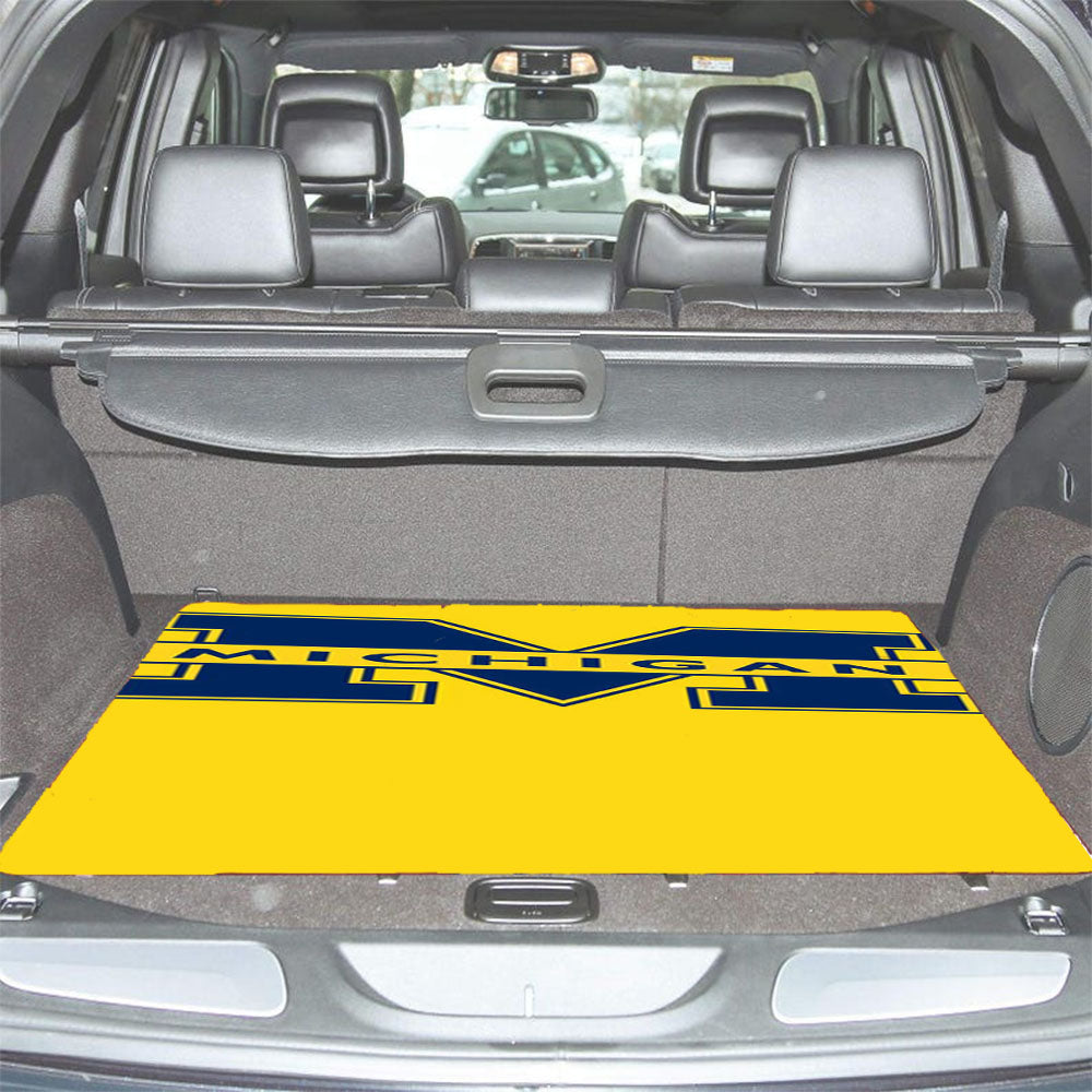 Yellow Michigan Car Trunk Mat Non Slip