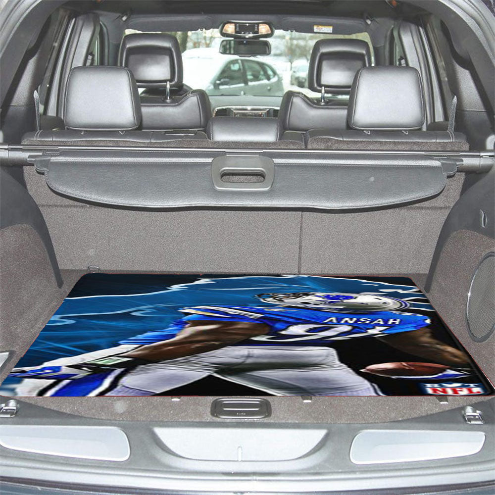 Ziggy Ansah Detroit Lions Car Trunk Mat Non Slip