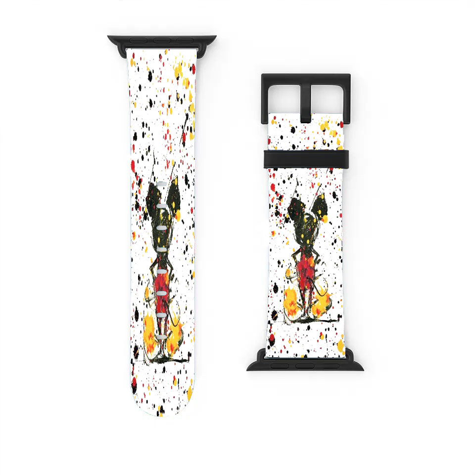 Abstract Painting Mickey Mouse Wallpaper Apple Watch Band 38Mm - 44Mm