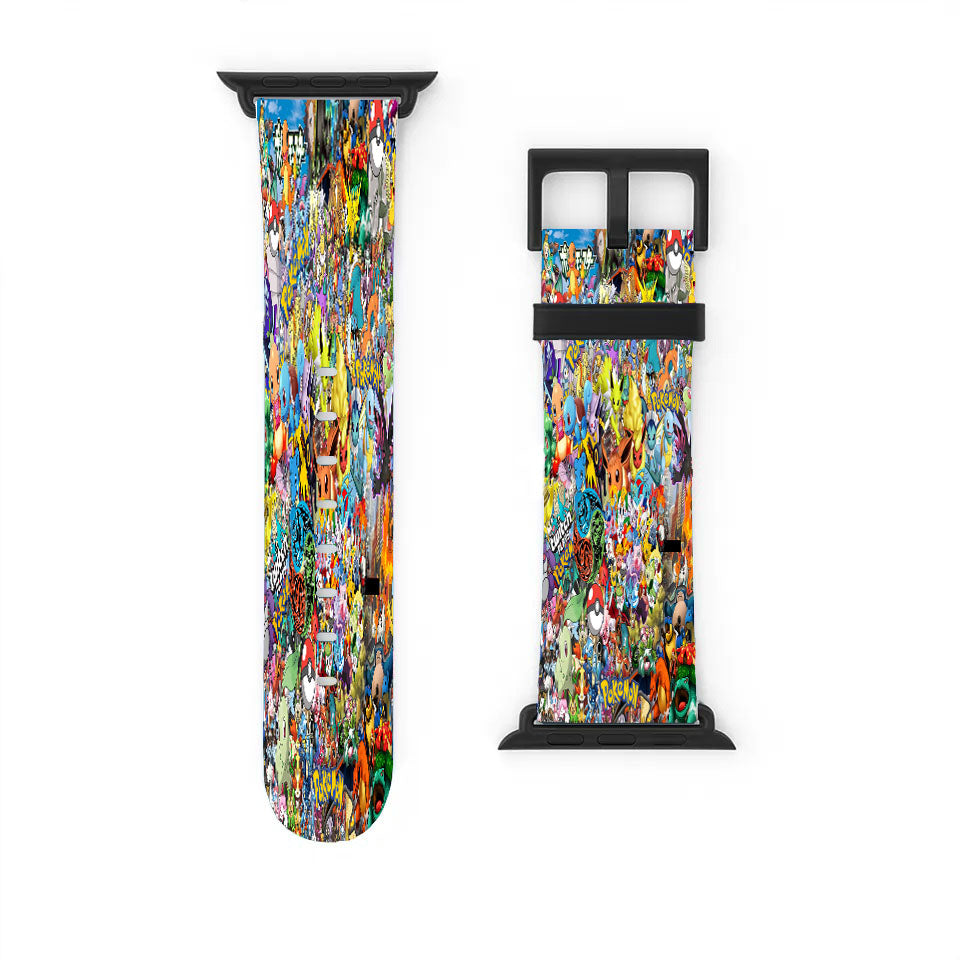 All Pokemon Go Sticker Bomb Collection Apple Watch Band 38Mm - 44Mm