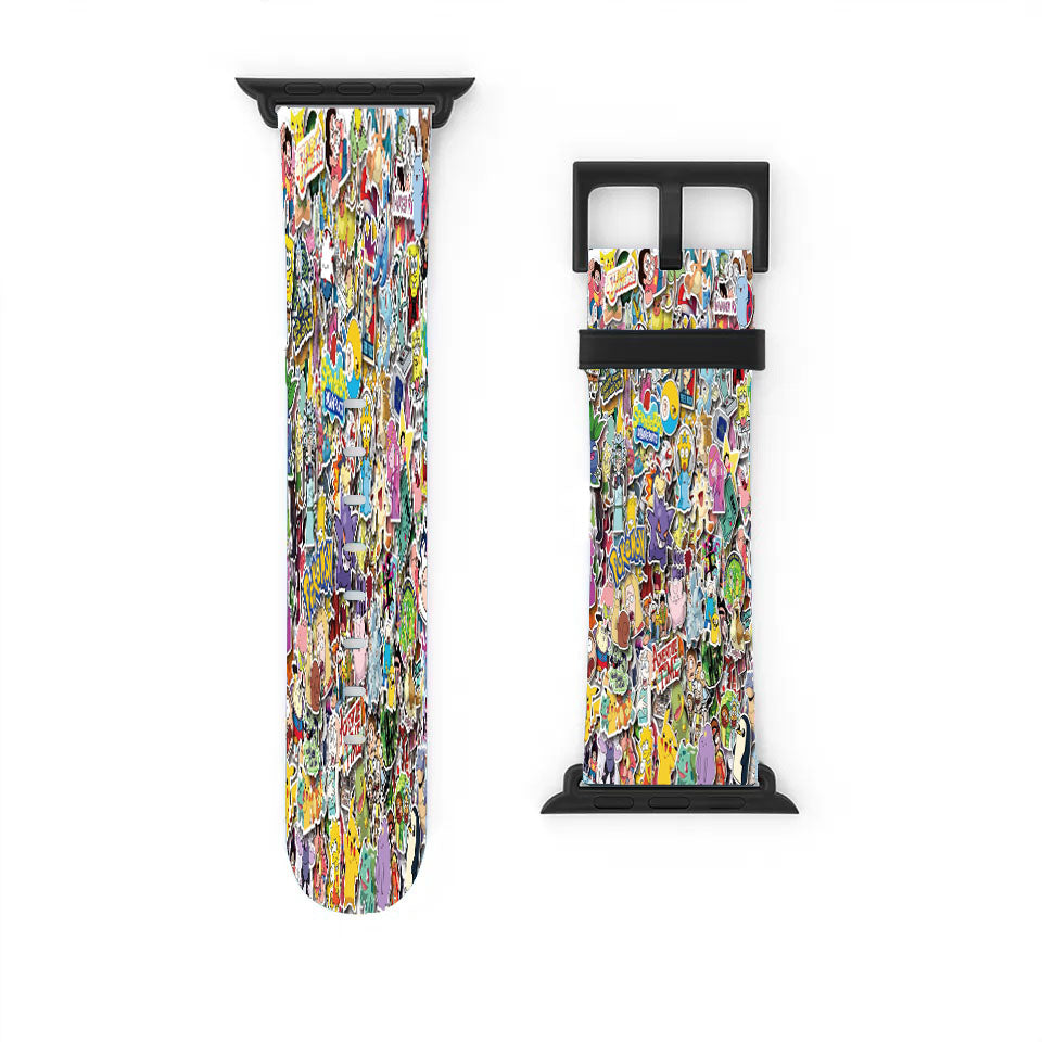 America Europe Animation Pokemon Pikachu Cartoon Apple Watch Band 38Mm - 44Mm