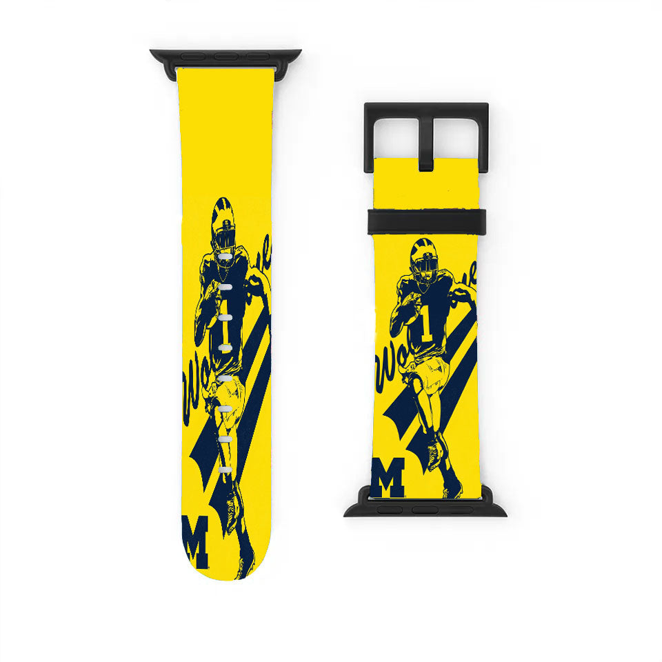 American Football Michigan Wolverines Club Apple Watch Band 38Mm - 44Mm