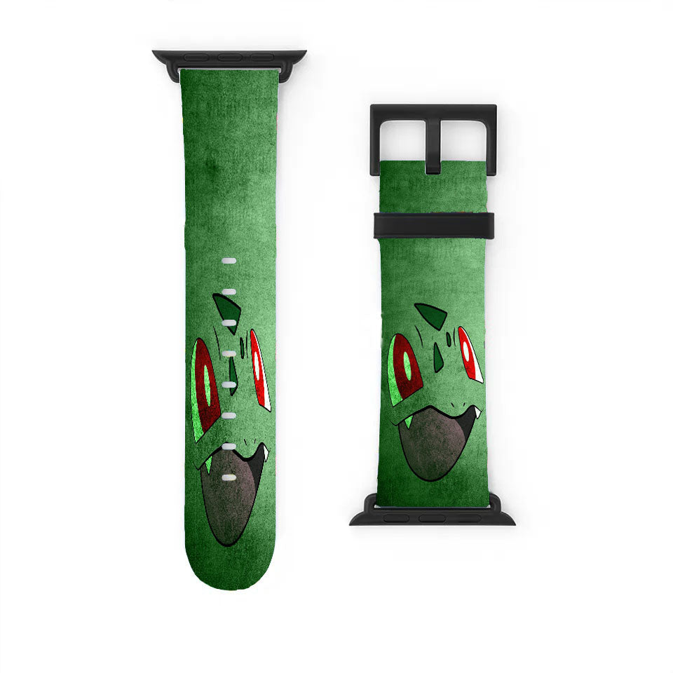 Anime Pokemon Minimalist Bulbasaur Green Apple Watch Band 38Mm - 44Mm