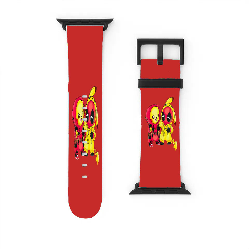Baby Deadpool And Baby Pikachu Drawing Apple Watch Band 38Mm - 44Mm