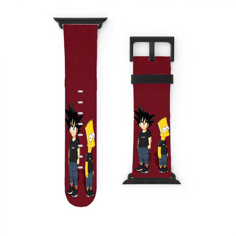 Bart Simpson Goku Dragon Ball Supreme Apple Watch Band 38Mm - 44Mm