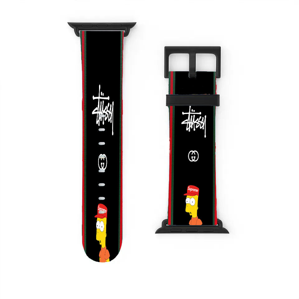 Bart Simpson Stassy Supreme Apple Watch Band 38Mm - 44Mm