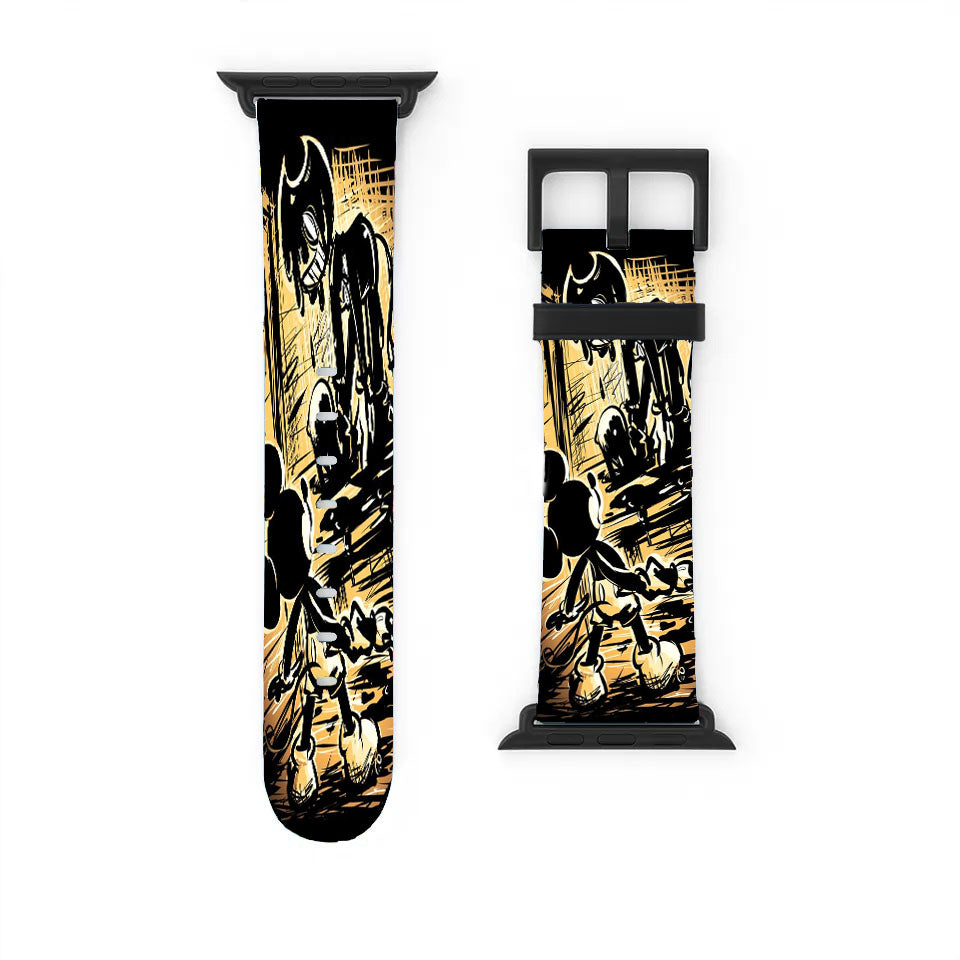 Bendy The Ink Machine Creepy Scary Mickey Mouse Apple Watch Band 38Mm - 44Mm