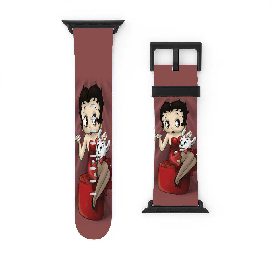 Betty Boop With Dog Small Apple Watch Band 38Mm - 44Mm
